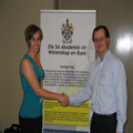 N Coetzer (Biostatistiek, UP), Eureka DIY toekenning, oorhandig deur Thomas Roets